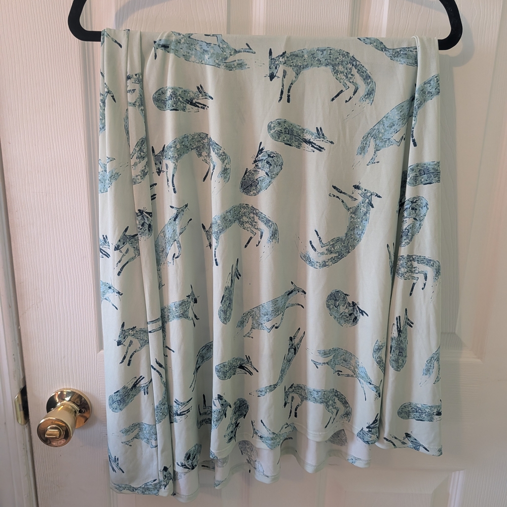 LuLaRoe Mint Green Fox Skirt